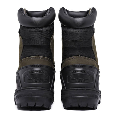 LEATHER TIGER OLIVE BOOT