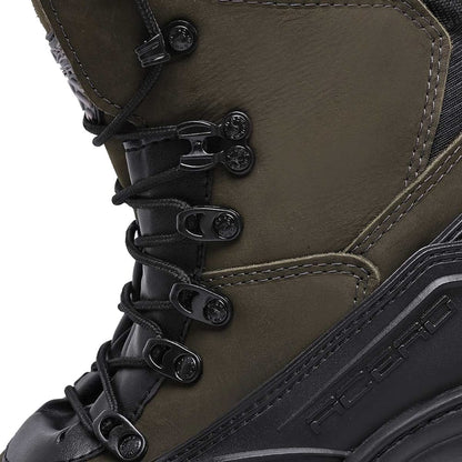 LEATHER TIGER OLIVE BOOT