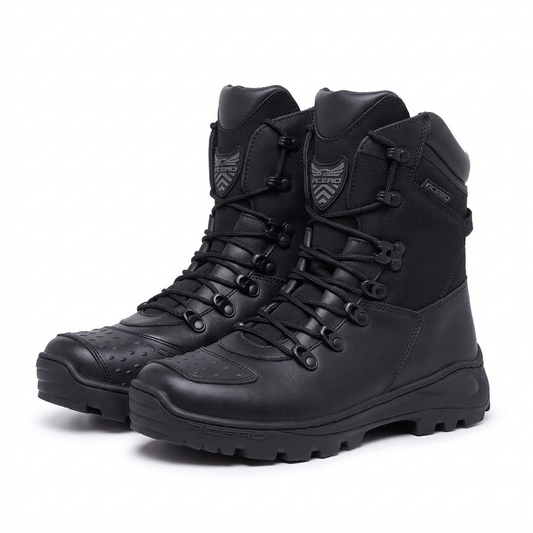 LEATHER RIDER NUBUCK BOOT