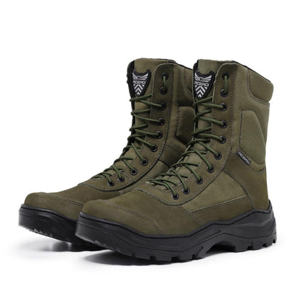MILITARY NUBUCK OLIVE BOOT