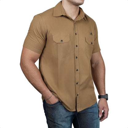 WORK COTTON SHIRT DESERT