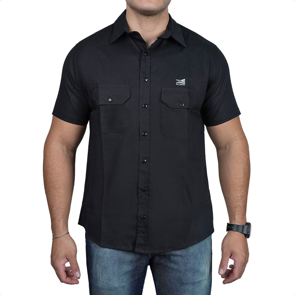 WORK COTTON SHIRT BLACK