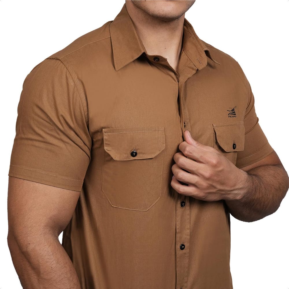 WORK COTTON SHIRT DESERT