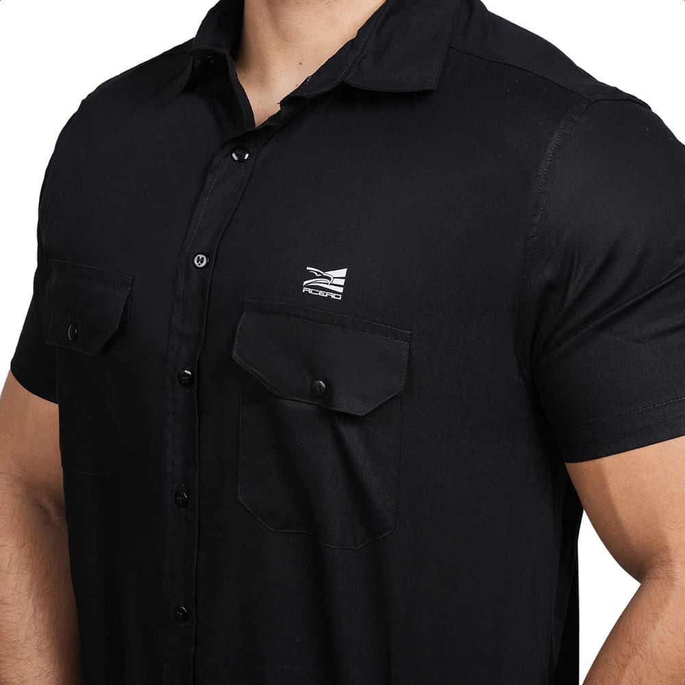 WORK COTTON SHIRT BLACK