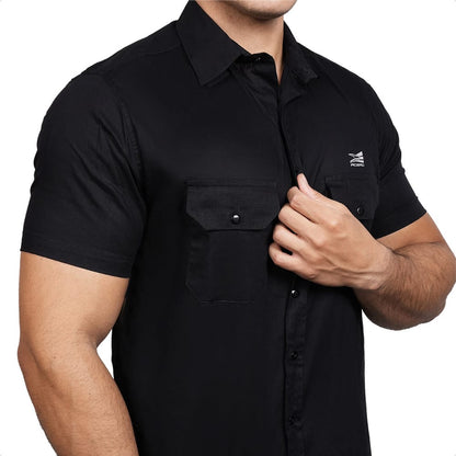 WORK COTTON SHIRT BLACK