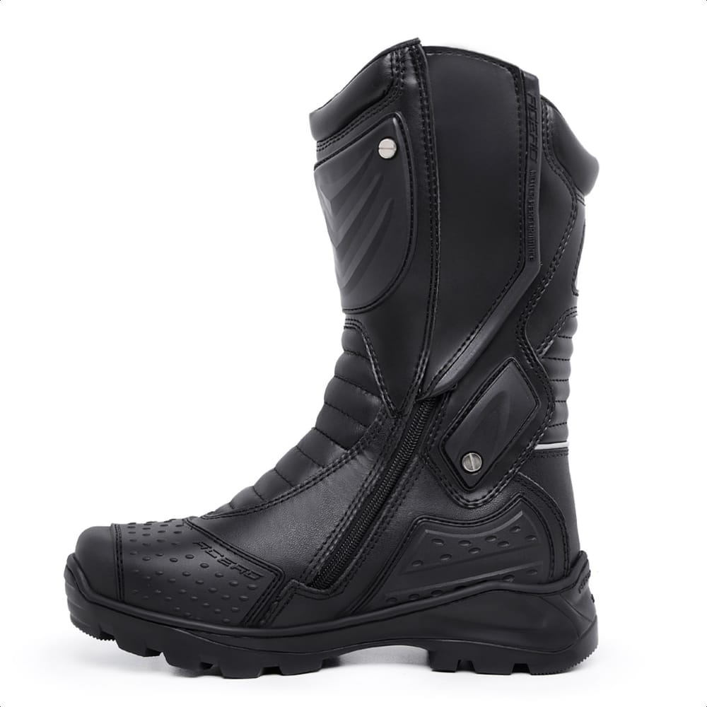 LEATHER TOURING BLACK BOOT