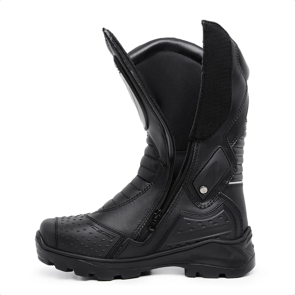 LEATHER TOURING BLACK BOOT