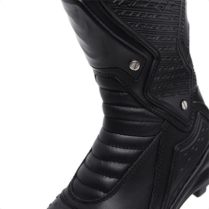 LEATHER TOURING BLACK BOOT