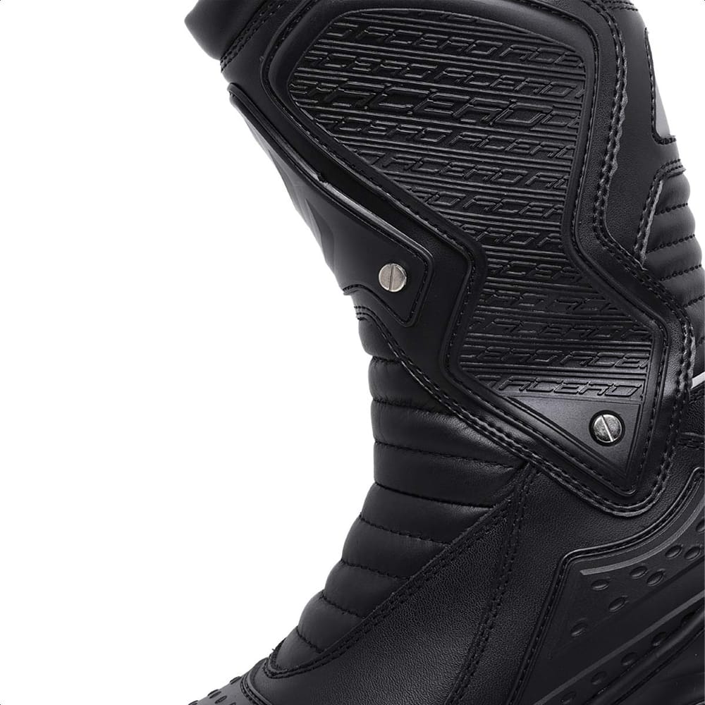 LEATHER TOURING BLACK BOOT