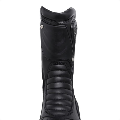 LEATHER TOURING BLACK BOOT