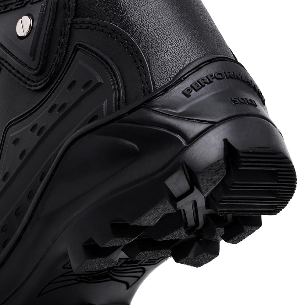 LEATHER TOURING BLACK BOOT