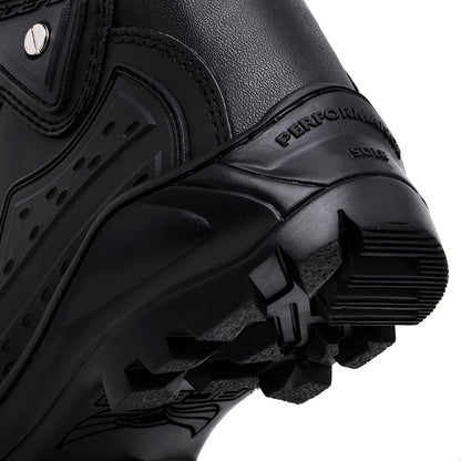 LEATHER TOURING BLACK BOOT