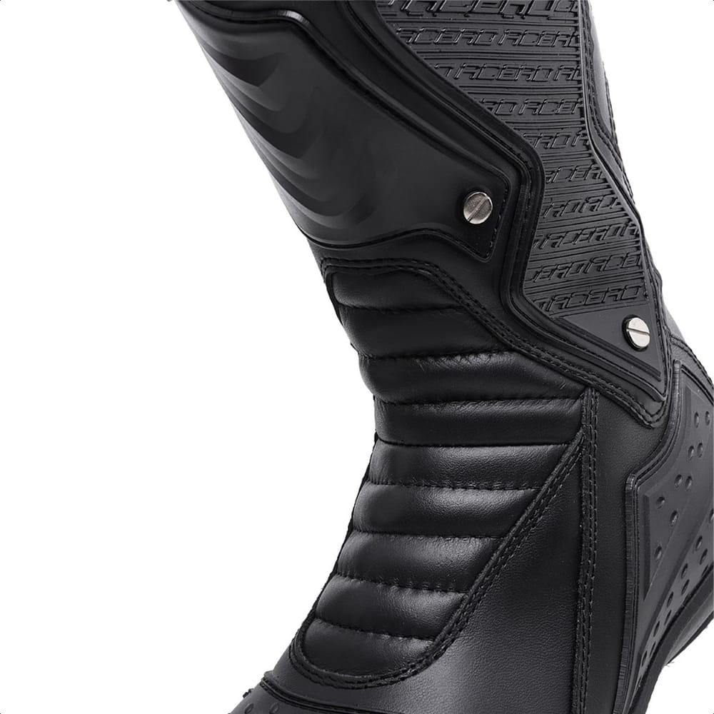 LEATHER TOURING BLACK BOOT